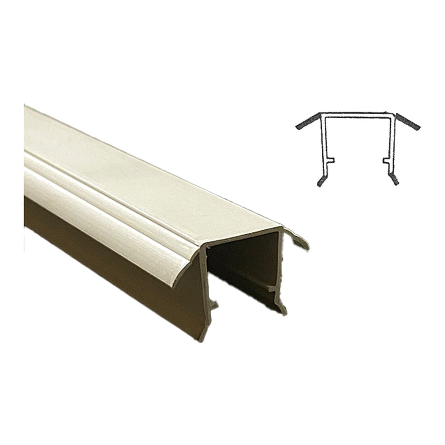 U-Vinyl Weatherstrip for Parting Stop, Head/Side Jamb, 95
