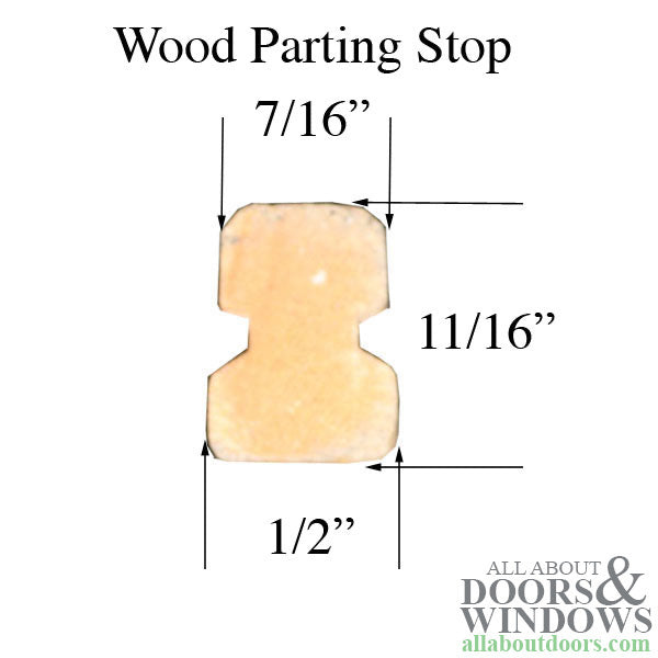 Wood Parting Stop for Head or Side Jamb 78 Inch Length - Wood Parting Stop for Head or Side Jamb 78 Inch Length