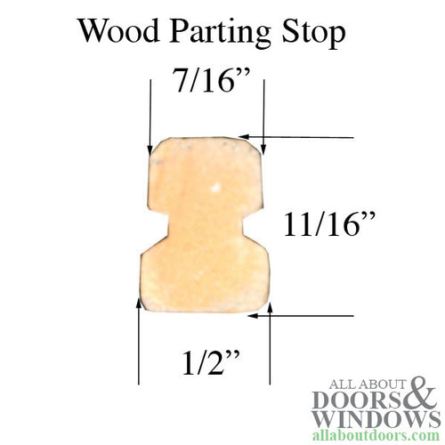 Wood Parting Stop for Head or Side Jamb 78 Inch Length - Wood Parting Stop for Head or Side Jamb 78 Inch Length