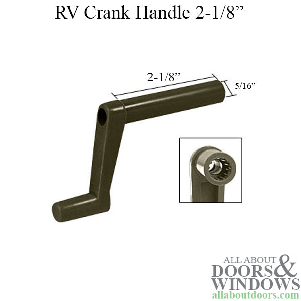 RV Window Crank Handle 2-1/8