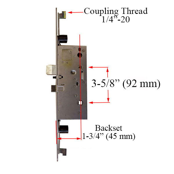 Active Concealed Rod 45/92 , 1-1/16