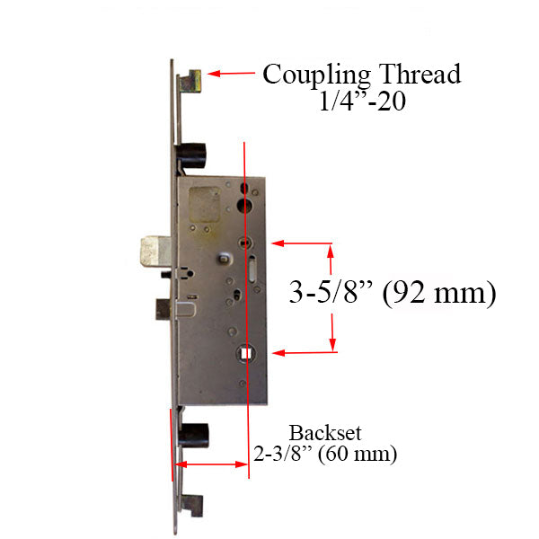 Active Concealed Rod 60/92, 7/8