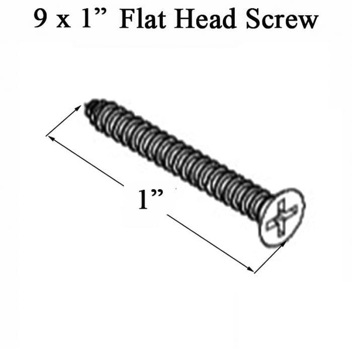 9-14 x 1 Flat Head Screw, Phillips, Type A SMS - 25 Pack - 9-14 x 1 Flat Head Screw, Phillips, Type A SMS - 25 Pack