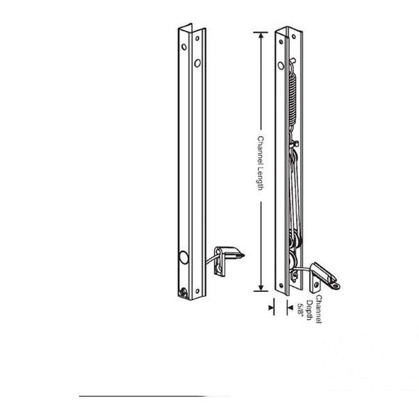 Peachtree Ariel 13-1/4-5 Channel Balance, 3636 Non-Tilt Window - Peachtree Ariel 13-1/4-5 Channel Balance, 3636 Non-Tilt Window