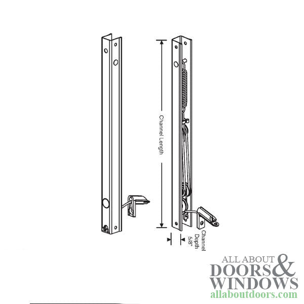 Peachtree Ariel 19-1/4-4 Channel Balance, 3648 Non-Tilt Window - Peachtree Ariel 19-1/4-4 Channel Balance, 3648 Non-Tilt Window