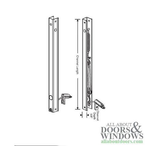 Peachtree Ariel 19-1/4-4 Channel Balance, 3648 Non-Tilt Window - Peachtree Ariel 19-1/4-4 Channel Balance, 3648 Non-Tilt Window