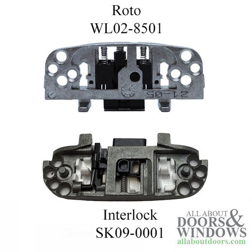 Interlock Tru-Latch spring loaded Double Hung sash lock mechanism - Interlock Tru-Latch spring loaded Double Hung sash lock mechanism