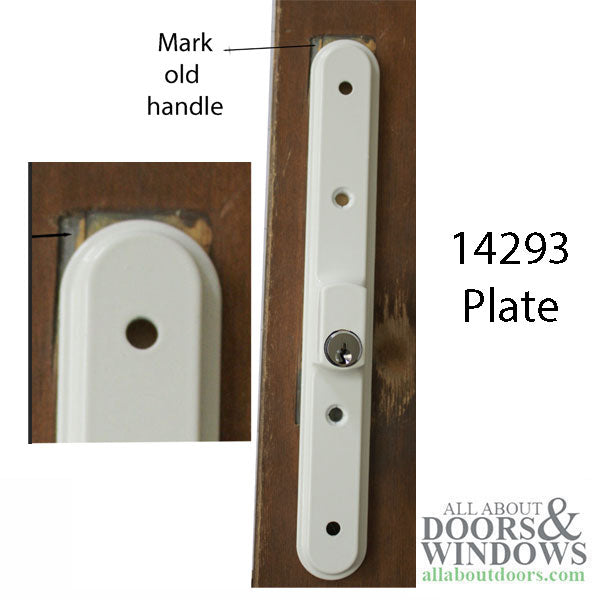 Pella  Original Sliding Door Handle Interior / Exterior Pull & Mortise Lock - Pella  Original Sliding Door Handle Interior / Exterior Pull & Mortise Lock