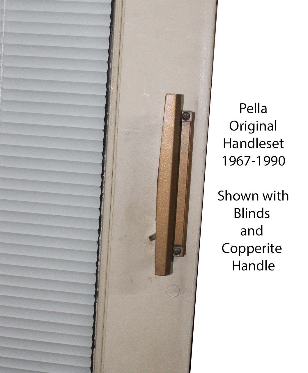 Pella  Original Sliding Door Handle Interior / Exterior Pull & Mortise Lock - Pella  Original Sliding Door Handle Interior / Exterior Pull & Mortise Lock