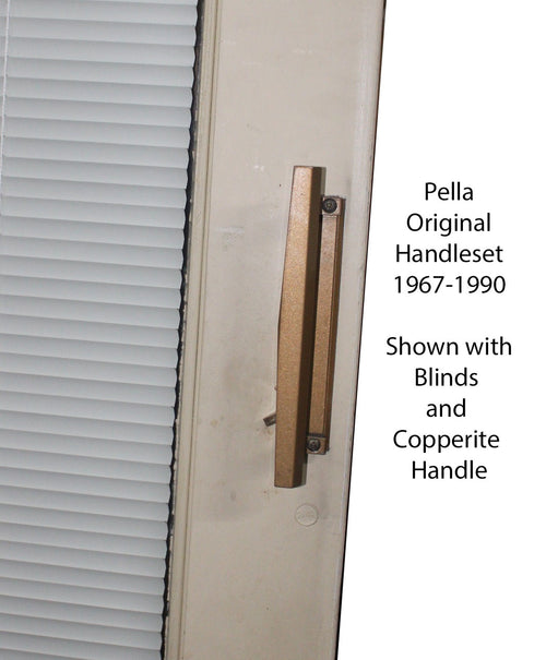Pella  Original Sliding Door Handle Interior / Exterior Pull & Mortise Lock - Pella  Original Sliding Door Handle Interior / Exterior Pull & Mortise Lock
