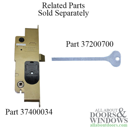 Peachtree French Door Mortise Lock Left Hand Inswing Mortise Lock - Peachtree French Door Mortise Lock Left Hand Inswing Mortise Lock