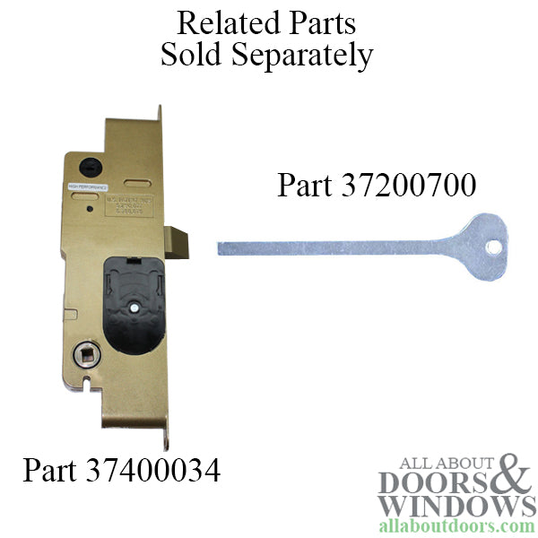 Peachtree French Door Mortise Lock Left Hand Inswing Mortise Lock - Peachtree French Door Mortise Lock Left Hand Inswing Mortise Lock