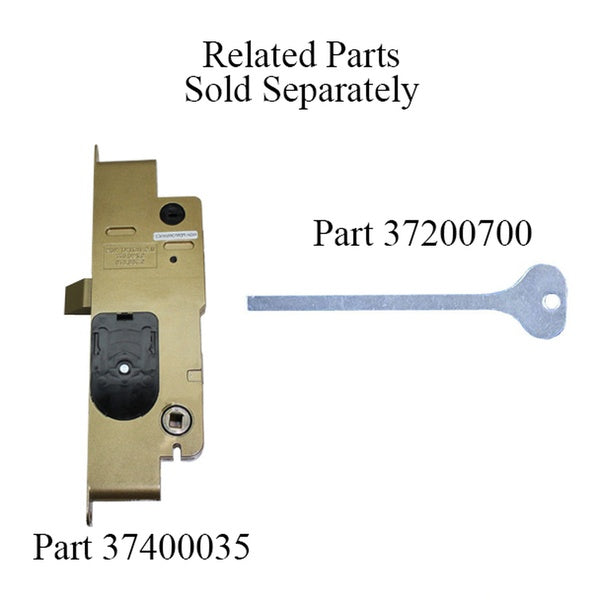 Peachtree IPD French Mortise Lock XO Right Hand Inswing Single Point Active Door Lock - Peachtree IPD French Mortise Lock XO Right Hand Inswing Single Point Active Door Lock