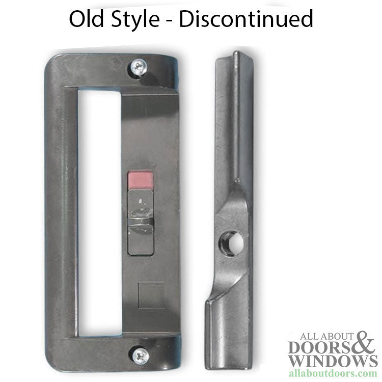 Sliding Patio Door Handlset White Non Keyed Door Handle 6 9/16 Inch Hole Center - Sliding Patio Door Handlset White Non Keyed Door Handle 6 9/16 Inch Hole Center