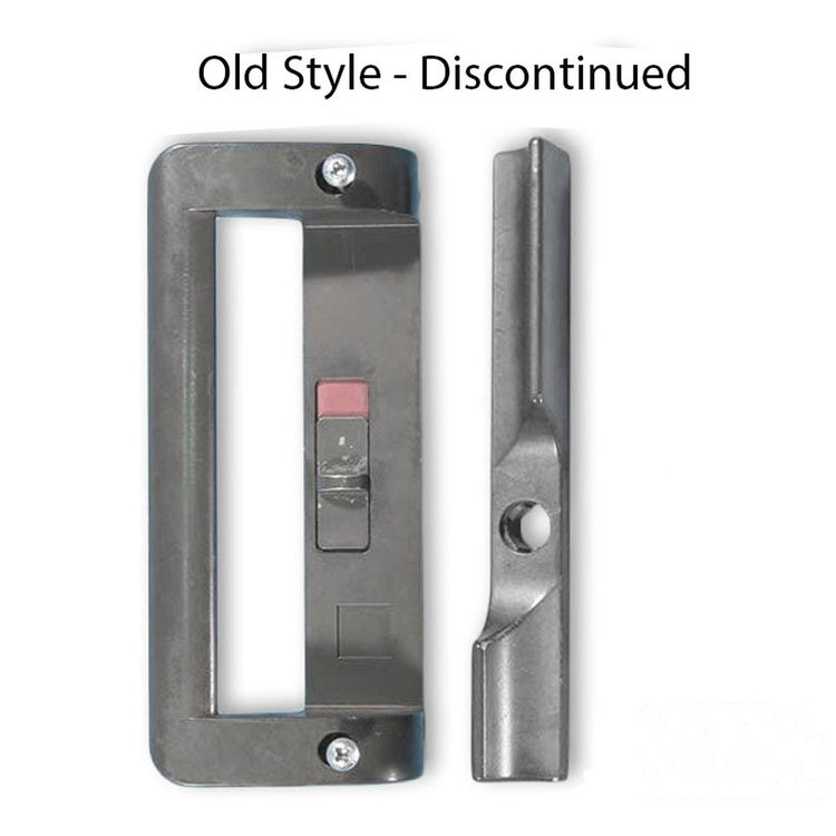 Sliding Patio Door Handlset White Non Keyed Door Handle 6 9/16 Inch Hole Center - Sliding Patio Door Handlset White Non Keyed Door Handle 6 9/16 Inch Hole Center