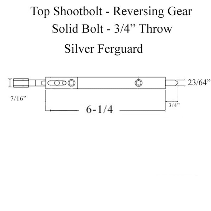 GU Ferco Secury Europa Reversing Gear Top Shootbolt - GU Ferco Secury Europa Reversing Gear Top Shootbolt