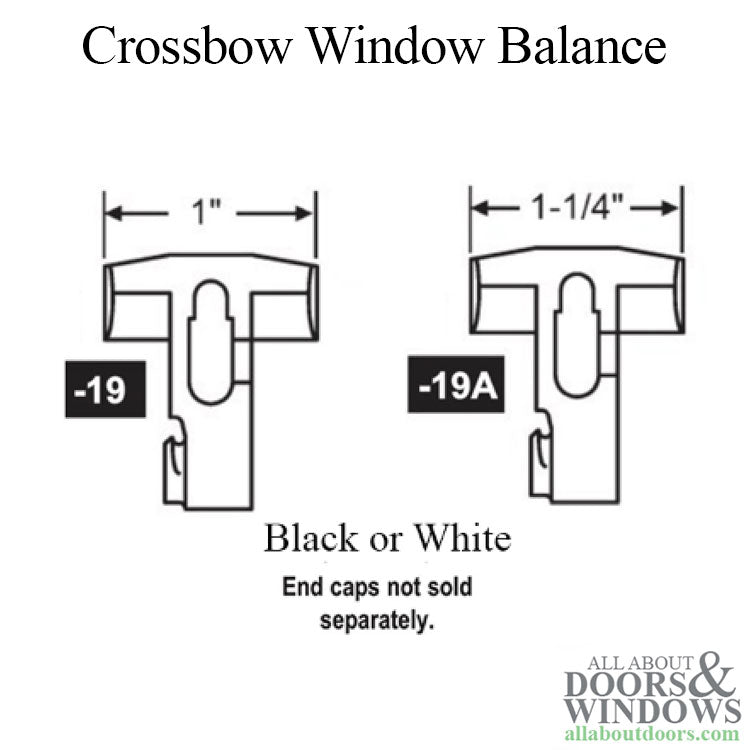 Crossbow 960SP Window Balance, 1/2 spring, 1-1/4