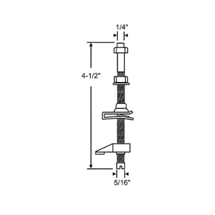 Threaded Pivot Bushing Nylon 5/16 Inch - Threaded Pivot Bushing Nylon 5/16 Inch