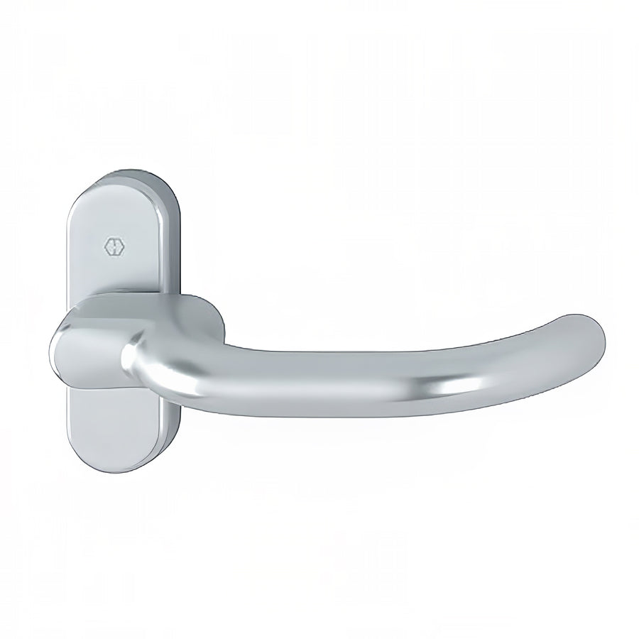 Hoppe Balcony Handle Set, Aluminum - Silver - Hoppe Balcony Handle Set, Aluminum - Silver