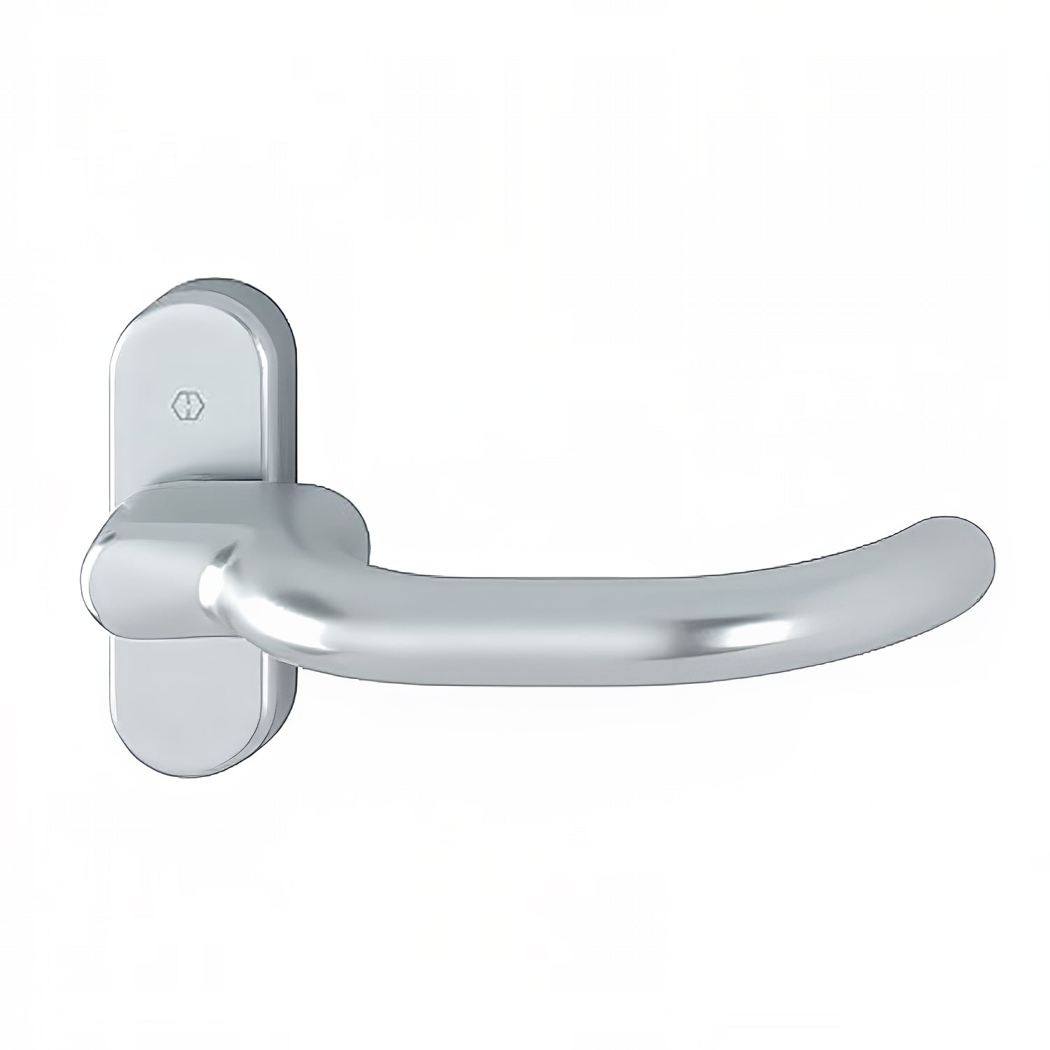 Hoppe Balcony Handle Set, Aluminum - Silver - Hoppe Balcony Handle Set, Aluminum - Silver