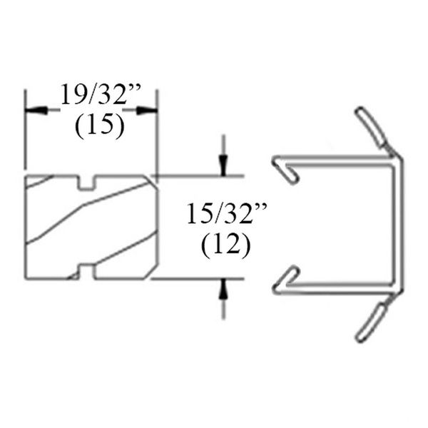 Marvin Jamb Parting Stop Weatherstrip For Patio Doors Marvin V2396 Weather Seal - Marvin Jamb Parting Stop Weatherstrip For Patio Doors Marvin V2396 Weather Seal