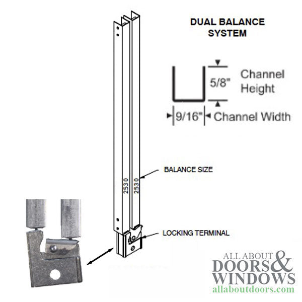 Marvin Dual Balance System for Magnum Double Hung - Marvin Dual Balance System for Magnum Double Hung