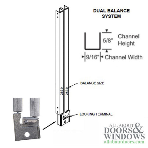 Marvin Dual Balance System for Magnum Double Hung - Marvin Dual Balance System for Magnum Double Hung