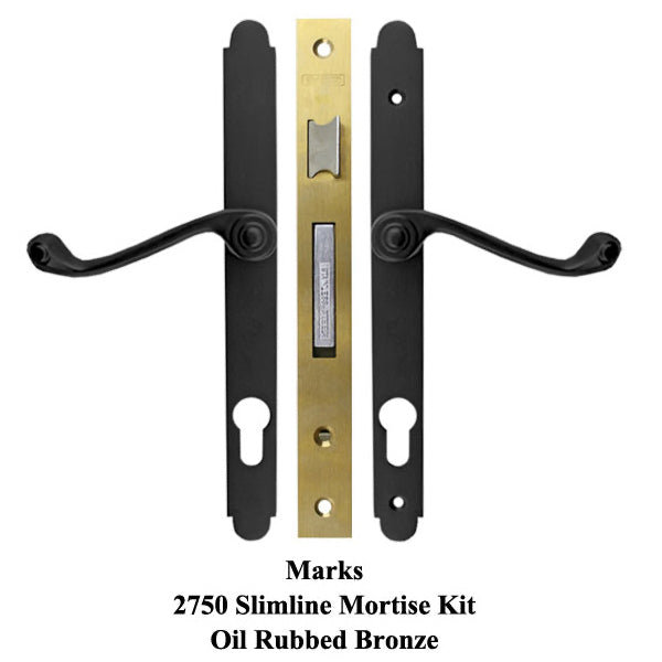 Marks Door Handle Set Marks 2750 Thinline Storm and Security Door Handle Set - Marks Door Handle Set Marks 2750 Thinline Storm and Security Door Handle Set