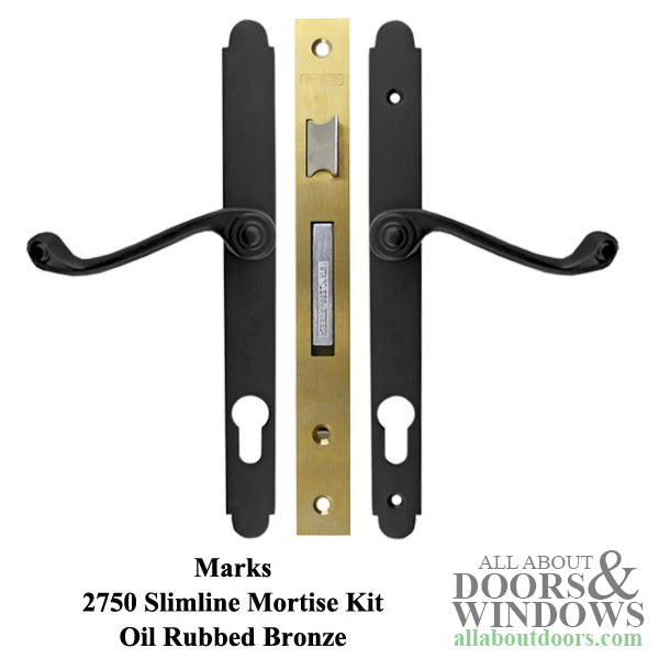 Marks Door Handle Set Marks 2750 Thinline Storm and Security Door Handle Set - Marks Door Handle Set Marks 2750 Thinline Storm and Security Door Handle Set