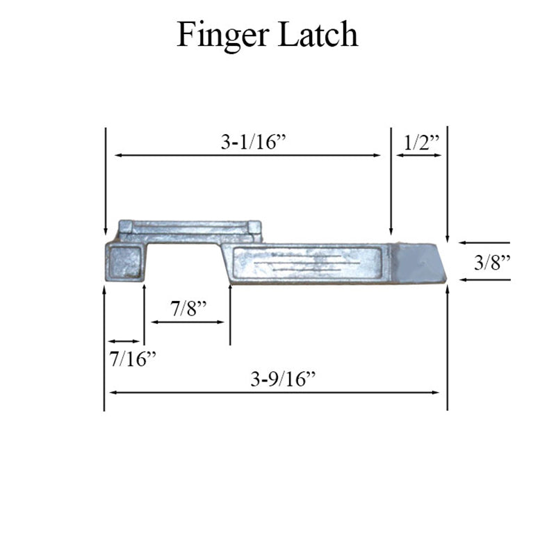 Finger Latch, Supreme 606 Series Storm Window / Door - Right - Finger Latch, Supreme 606 Series Storm Window / Door - Right