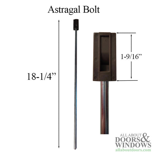 Astragal Bolt, NEW STYLE Therma-Tru door with 7/8