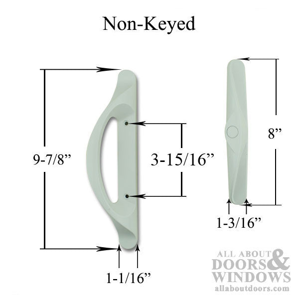 Andersen 100 series Tulsa handle set for Patio Gliding Door - Black - Andersen 100 series Tulsa handle set for Patio Gliding Door - Black