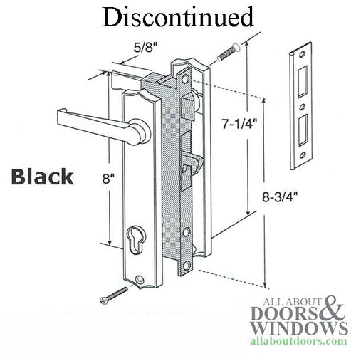 Security Door Mortise Lock 1 Inch Backset - Security Door Mortise Lock 1 Inch Backset