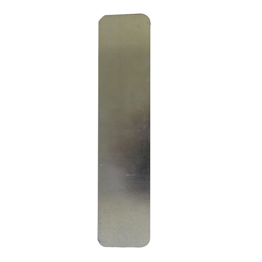 Escutcheon Mull Plate with Round Corners 2-3/4 x 12 x 1/32 Inch Steel Finish - Escutcheon Mull Plate with Round Corners 2-3/4 x 12 x 1/32 Inch Steel Finish
