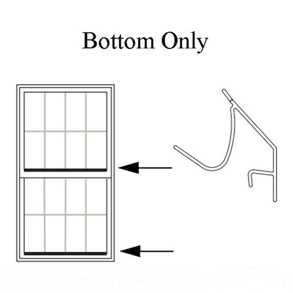 Andersen Perma-Shield Narrowline Glazing Bead, 3/8 glass Lower Rails - White - Andersen Perma-Shield Narrowline Glazing Bead, 3/8 glass Lower Rails - White