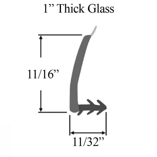 Andersen Casement and Picture Window Vinyl Bead for 1" Insulated Glass 37-23/64" - White
