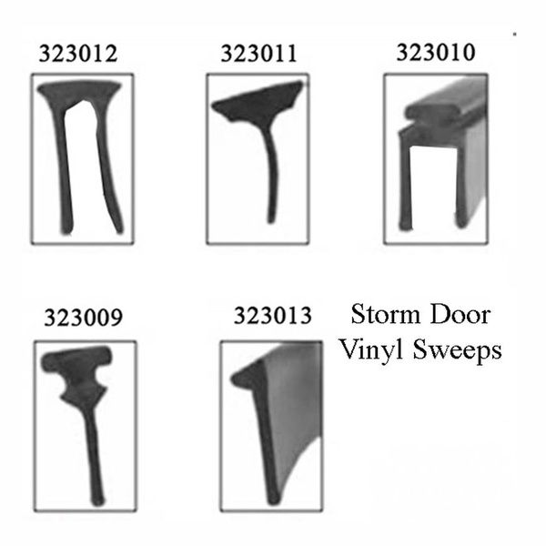 Larson Double Sweep Expander for Storm Door - Black Draft Stopper - Larson Double Sweep Expander for Storm Door - Black Draft Stopper