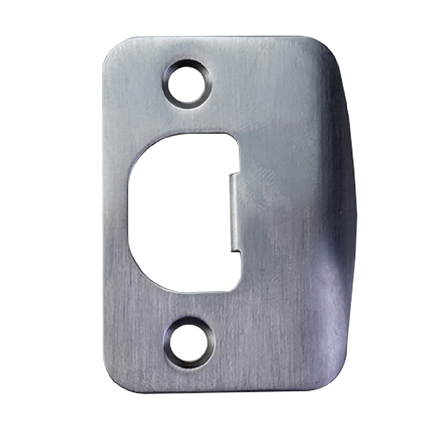 Full Lip Latch Strike Plate, HOPPE HBL Series  - Satin Nickel / Chrome - Full Lip Latch Strike Plate, HOPPE HBL Series  - Satin Nickel / Chrome