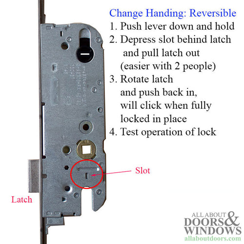 G-U / Ferco SECURY 50/92 Automatic Door Lock 8-0 Door for LEVER Handles - Stainless Steel - G-U / Ferco SECURY 50/92 Automatic Door Lock 8-0 Door for LEVER Handles - Stainless Steel