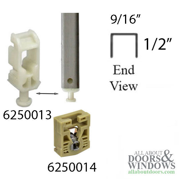 Custom Channel Balance for Tilt Windows, Beige, 9/16 x 9/16 Sizes 10-45, A-I - Custom Channel Balance for Tilt Windows, Beige, 9/16 x 9/16 Sizes 10-45, A-I