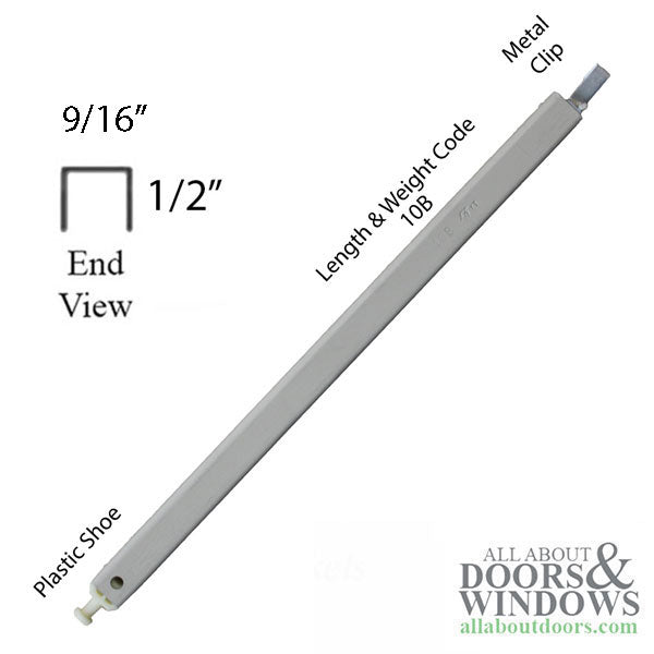 Custom Channel Balance for Tilt Windows, Beige, 9/16 x 9/16 Sizes 10-45, A-I - Custom Channel Balance for Tilt Windows, Beige, 9/16 x 9/16 Sizes 10-45, A-I