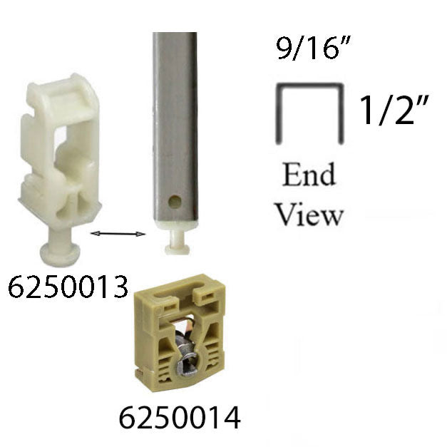 Custom Channel Balance for Tilt Windows, White, 9/16 x 9/16 Sizes 10-45, A-I - Custom Channel Balance for Tilt Windows, White, 9/16 x 9/16 Sizes 10-45, A-I