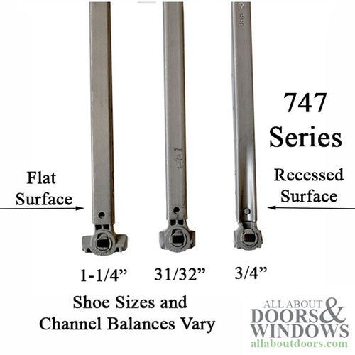 62-747 Series Inverted Tilt Channel Balance with #38 Clip Attached - 62-747 Series Inverted Tilt Channel Balance with #38 Clip Attached