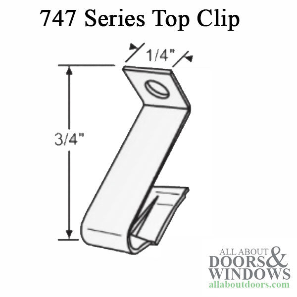 62-747 Series Inverted Tilt Channel Balance with #38 Clip Attached - 62-747 Series Inverted Tilt Channel Balance with #38 Clip Attached