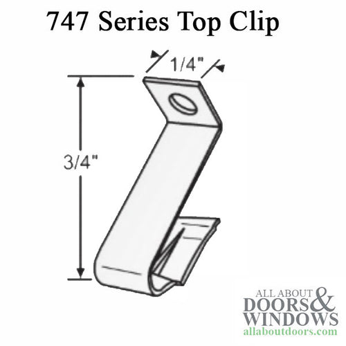 62-747 Series Inverted Tilt Channel Balance with #38 Clip Attached - 62-747 Series Inverted Tilt Channel Balance with #38 Clip Attached