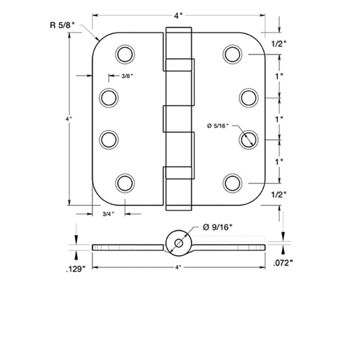 Deltana 4 x 4 x 3.3 x 5/8 Radius, Steel Ball Bearing, Radius Corners - Choose Color - Deltana 4 x 4 x 3.3 x 5/8 Radius, Steel Ball Bearing, Radius Corners - Choose Color