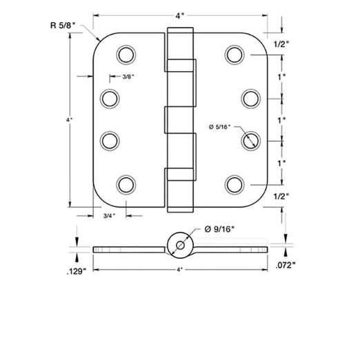 Deltana 4 x 4 x 3.3 x 5/8 Radius, Steel Ball Bearing, Radius Corners - Choose Color - Deltana 4 x 4 x 3.3 x 5/8 Radius, Steel Ball Bearing, Radius Corners - Choose Color