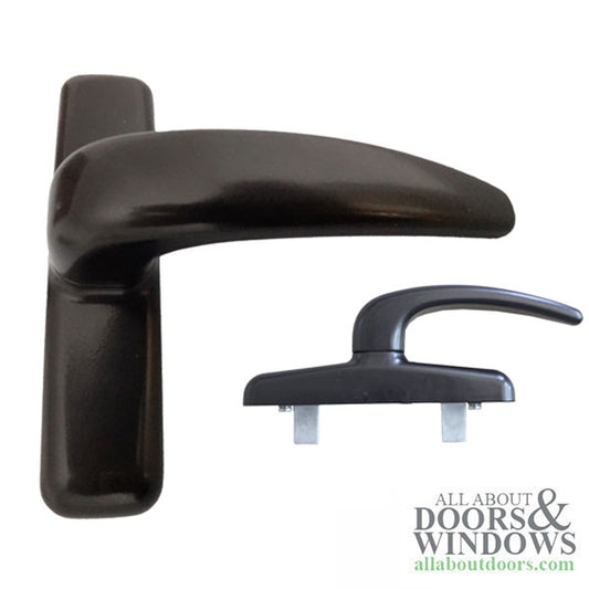 Cremonese Handle For Window Aluminum Interior, 2 Bar prong  90° Turn