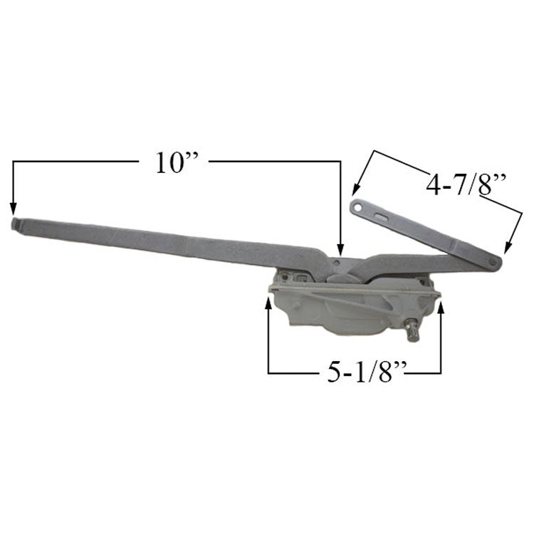 Ashland Optima Dual-Arm Casement Window Operator, Stainless Steel - Ashland Optima Dual-Arm Casement Window Operator, Stainless Steel