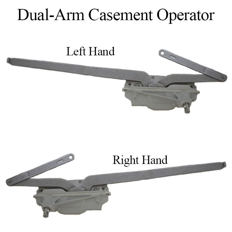 Ashland Optima Dual-Arm Casement Window Operator, Stainless Steel - Ashland Optima Dual-Arm Casement Window Operator, Stainless Steel